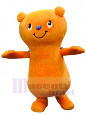 Yumo Orange Bear Mascot Costume Animal