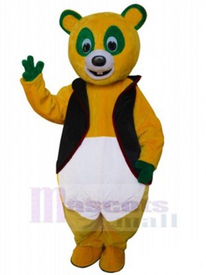 Yellow Panda Adult Mascot Costume Animal