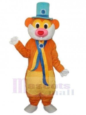 Red Nose Beaver Mascot Costume Animal