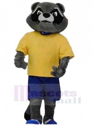 Strong Raccoon Mascot Costume Animal