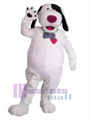 Lovely White Dog Mascot Costume Animal