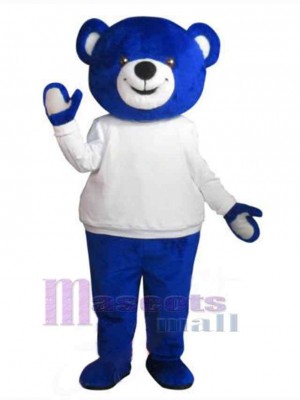 Blue Bear Mascot Costume Animal