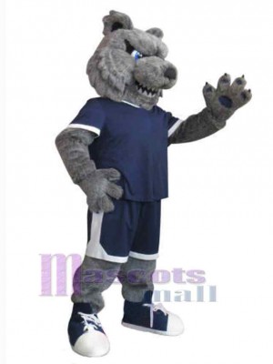 Fierce Gray Bear Mascot Costume Animal