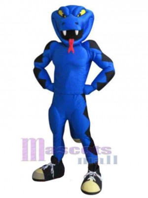 Blue Rattler Mascot Costume Animal