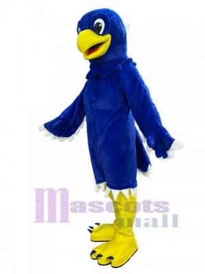 Blue College Hawk Mascot Costume Animal