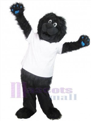 Black Newfoundland Dog Mascot Costume Animal