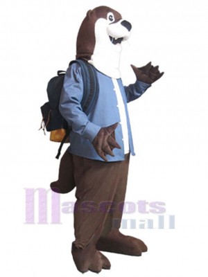 Adult Otter Mascot Costume Animal