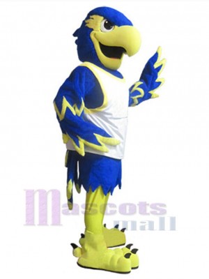 Blue Hawk Mascot Costume Animal