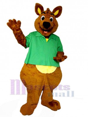 Happy Kangaroo Mascot Costume Animal