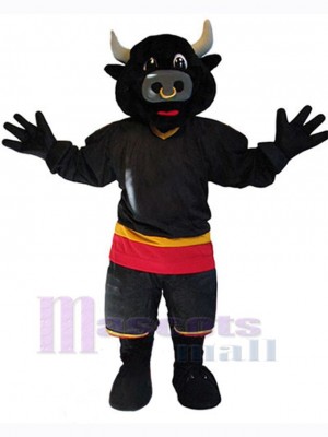 Black Bull Mascot Costume Animal