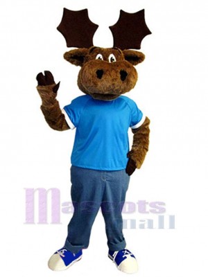 Sporty Moose Mascot Costume Animal