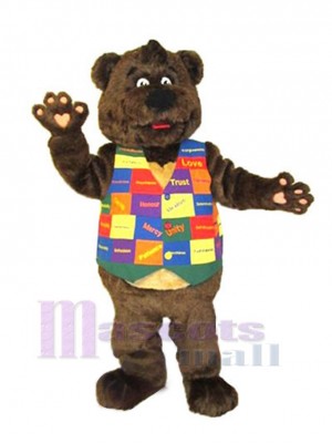 Bear in the Vest Mascot Costume Animal