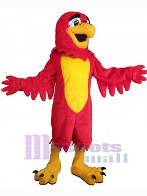 Red Falcon Mascot Costume Animal