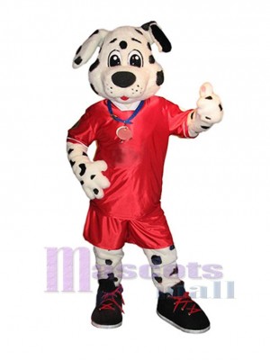 Sporty Dalmatian Dog Mascot Costume Animal
