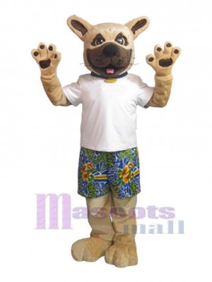 Happy Bulldog Dog Mascot Costume Animal