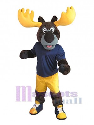 Power Moose Mascot Costume Animal