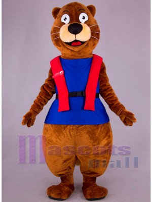 Otter Labourer Mascot Costume