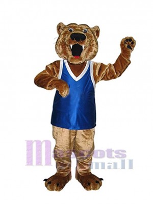 Sporty Cougar Mascot Costume Animal