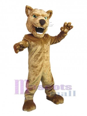Golden Panther Mascot Costume Animal