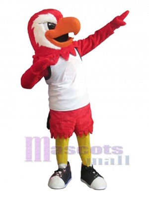Red Falcon Mascot Costume Animal