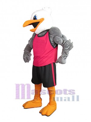 Muscle Gull Mascot Costume Animal