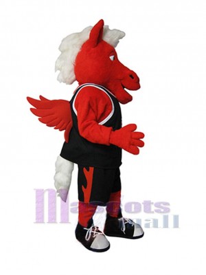 Red Horse Mascot Costume Animal