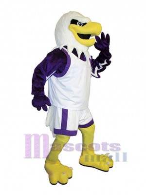 Eagle in White Vest Mascot Costume Animal