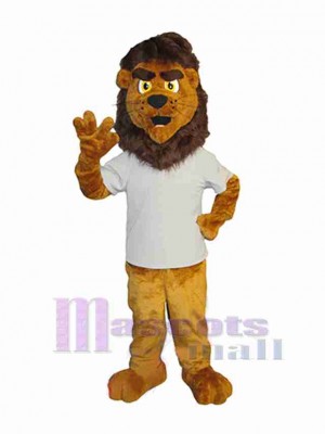 Brown Lion Adult Mascot Costume Animal