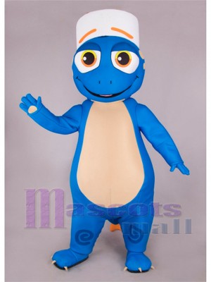 Blue Lizard Concierge Mascot Costume