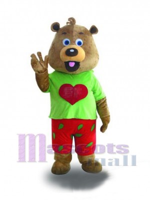 Little Bear with a Big Heart Mascot Costume