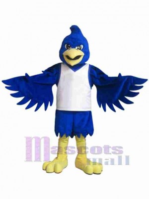 Strong Blue Bird Mascot Costume Animal