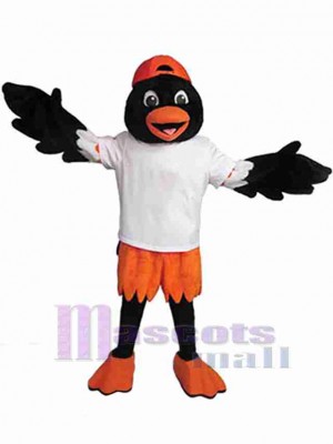 Lovely Black and Orange Bird Mascot Costume Animal