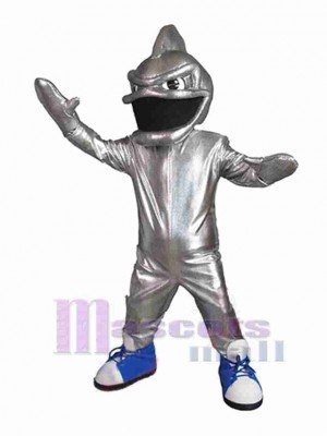 Silver Fish Mascot Costume Ocean