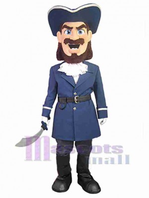 Solemn Pirate Mascot Costume People