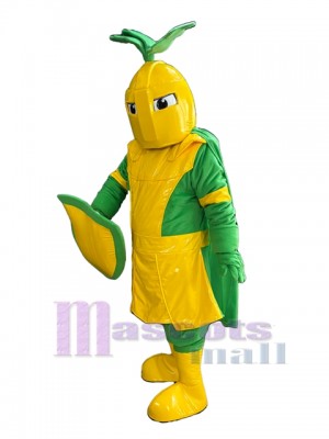 Golden and Green Knight Mascot Costume People
