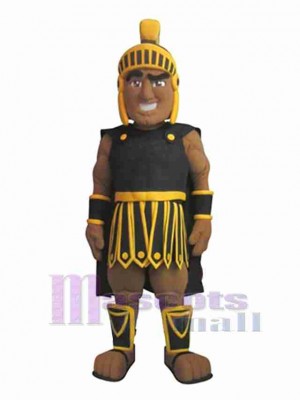 Black Skin Trojan Mascot Costume People