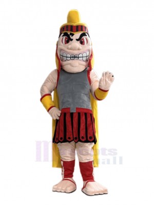 Funny Red Trojan Spartan Mascot Costume People