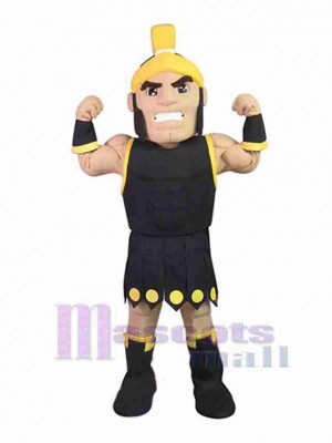 Strong Spartan Mascot Costume People