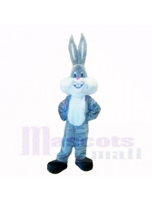 Grey Lightweight Rabbit with Long Ear Mascot Costumes Cartoon