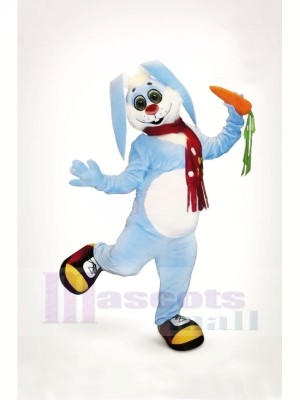 Cute Blue Rabbit Mascot Costumes Animal	