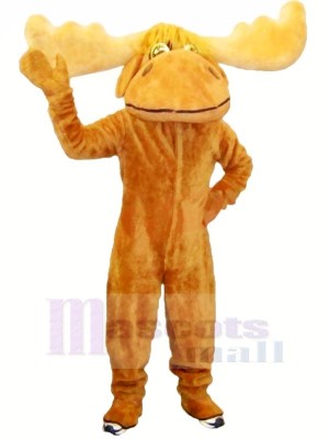 Friendly Brown Moose Mascot Costumes Cheap