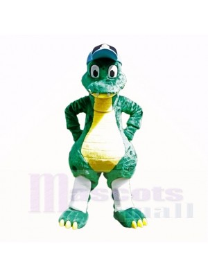 Top Quality Dinosaur With Blue Hat Mascot Costumes Cartoon