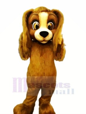 Brown Furry Dog Mascot Costumes Cartoon