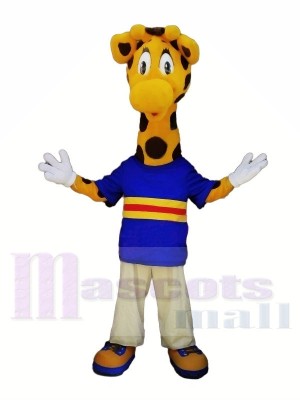 Cute Giraffe with Big Eyes Mascot Costumes Animal