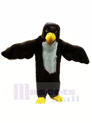 Black Bald Eagle Mascot Costumes Cartoon