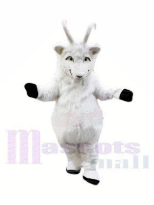 Plush White Goat Mascot Costumes 