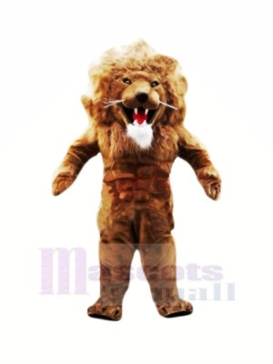 Fierce Muscular Lion Mascot Costumes		