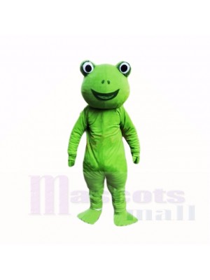 Green Frog Mascot Costumes Cartoon