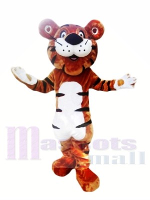 Happy Cartoon Tiger Mascot Costumes 