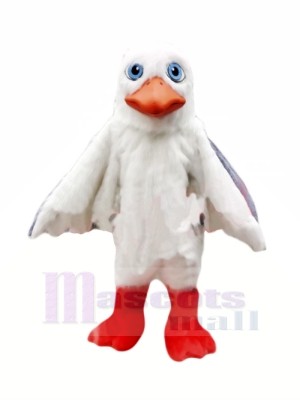 Seagull in Blue Eyes Mascot Costumes Cartoon